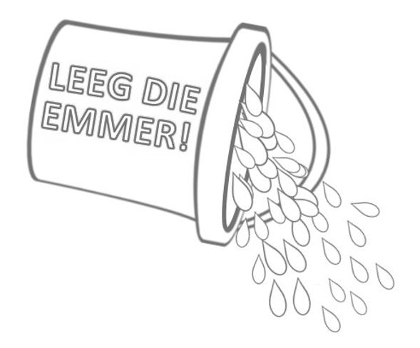 leeg die emmer!